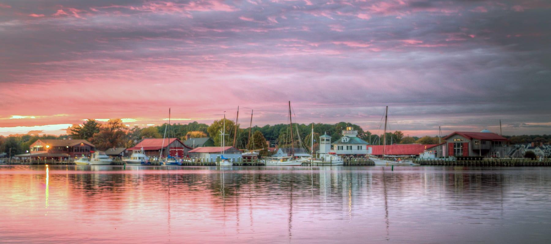 purple Sunset in St. Michaels