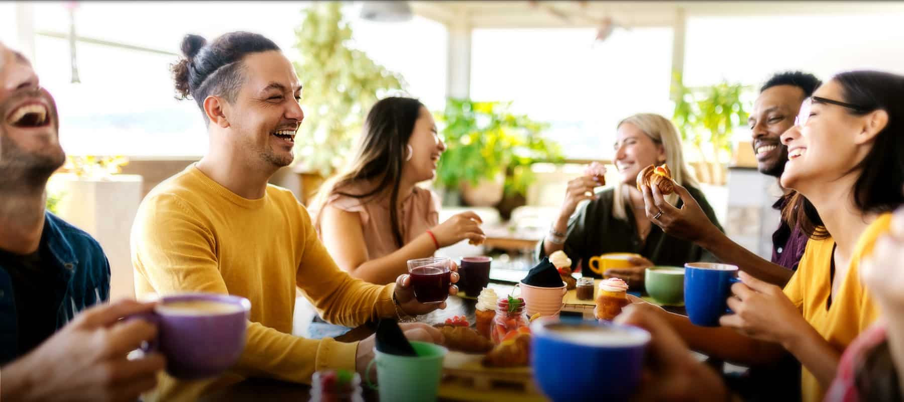 Smiling group of friends