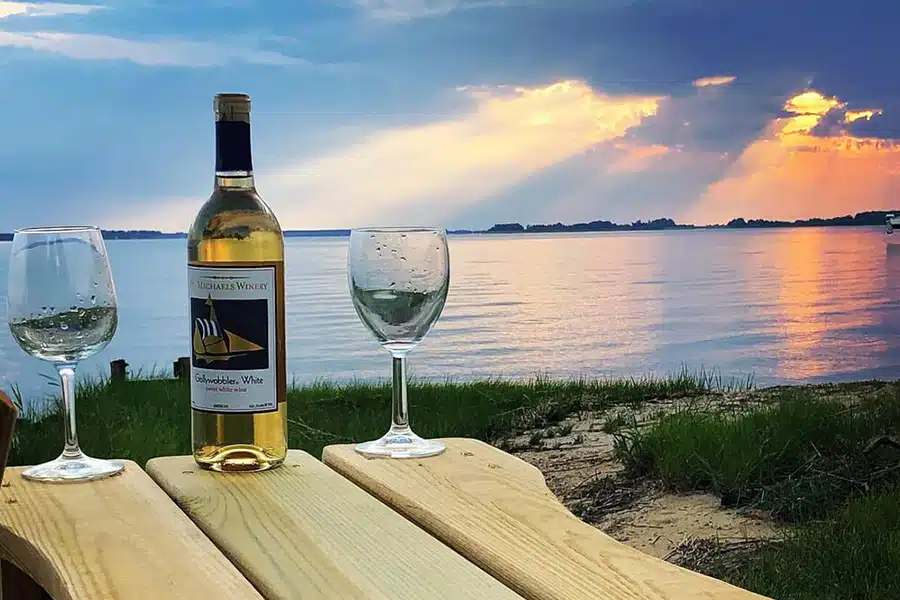 wine at the water